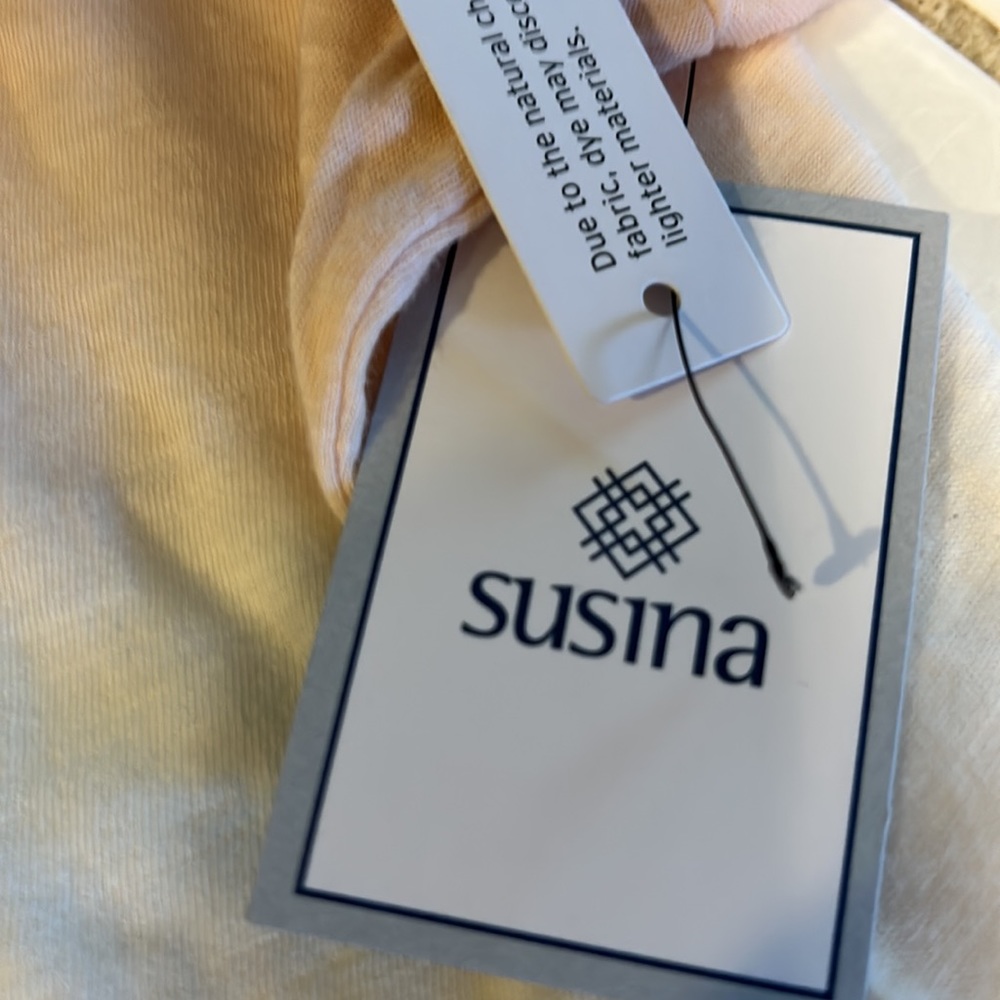 NWT Susina Tri Colored 100% Cotton Tee Size Large - Picture 12 of 12